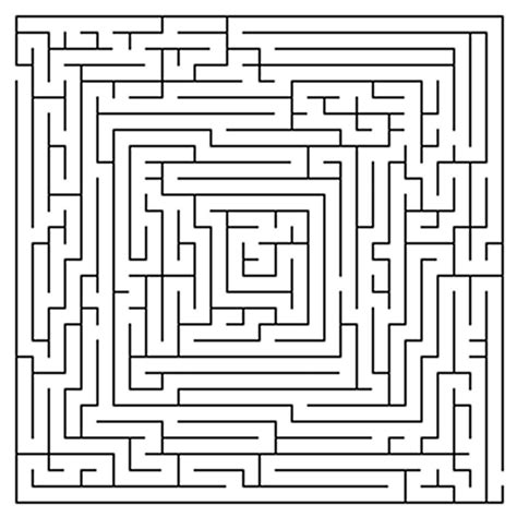 Difficult Printable Mazes